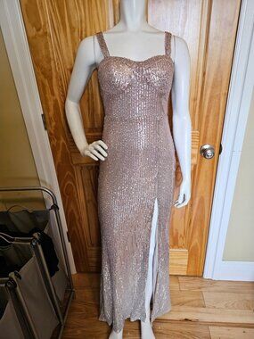 💛 18. Jun & Ivy Size Small Champagne Formal/Prom Dress